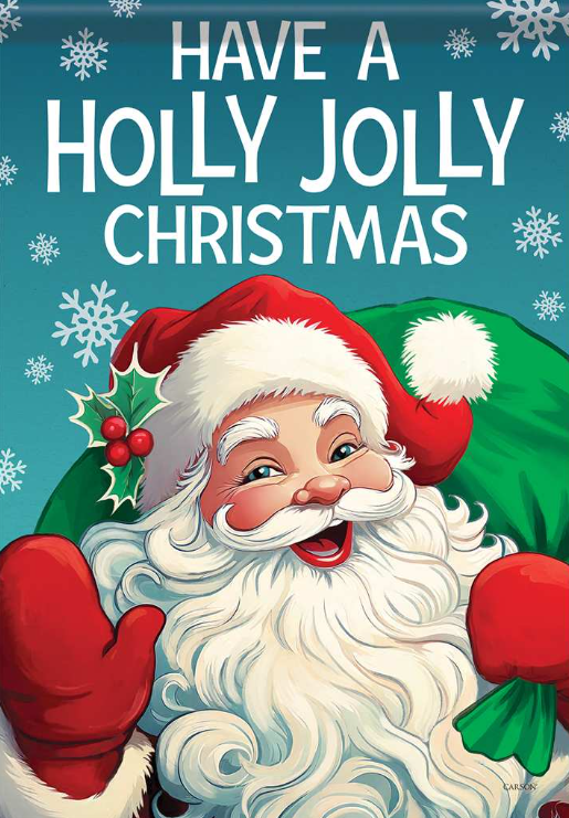 Holly Jolly Large Flag
