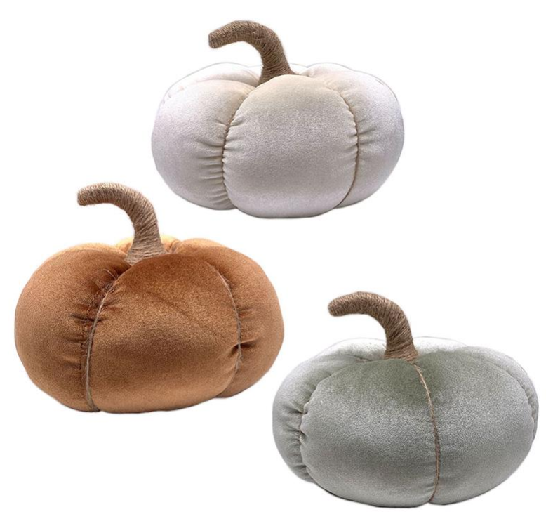 Large Velvet Pumpkin