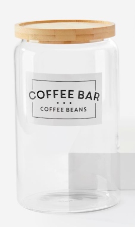 Glass Coffee Bean Cannister