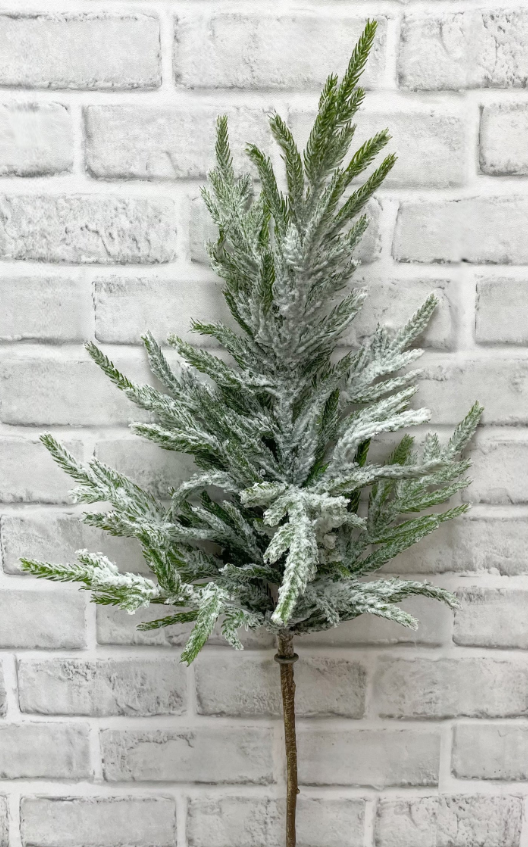 29" Real Touch Snowy Norfolk Pine Spray