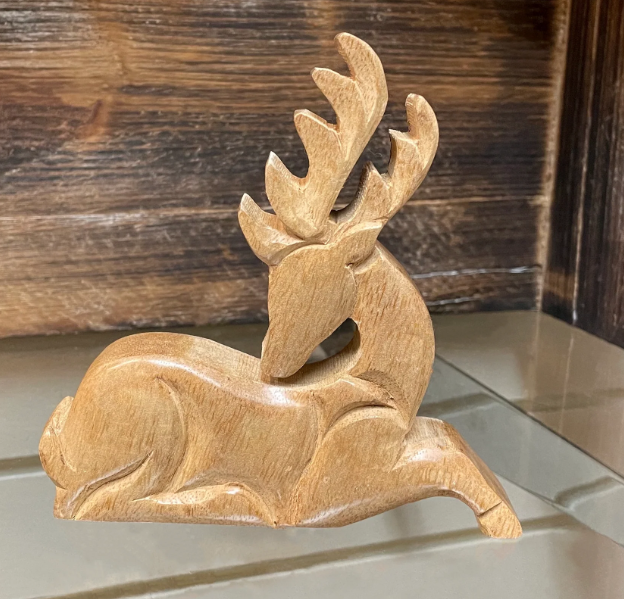 Natural Mango Wood Deer