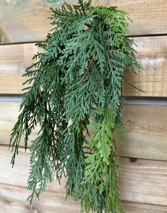 29" Real Touch North White Cedar Hanging Bush