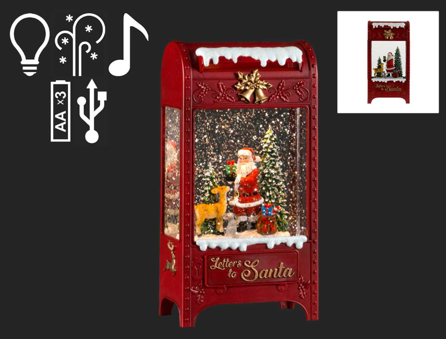 9.5" LED Mailbox Snowglobe