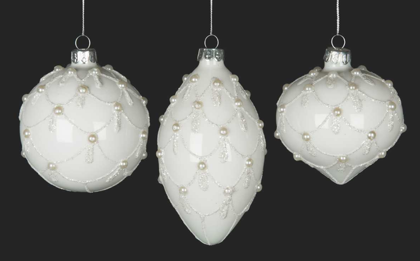 White with Pearl Ornaments