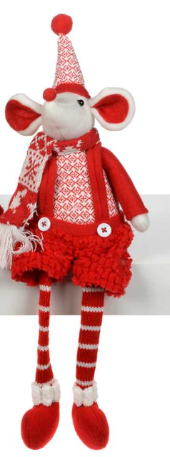 Red And White Mouse With Dangly Legs