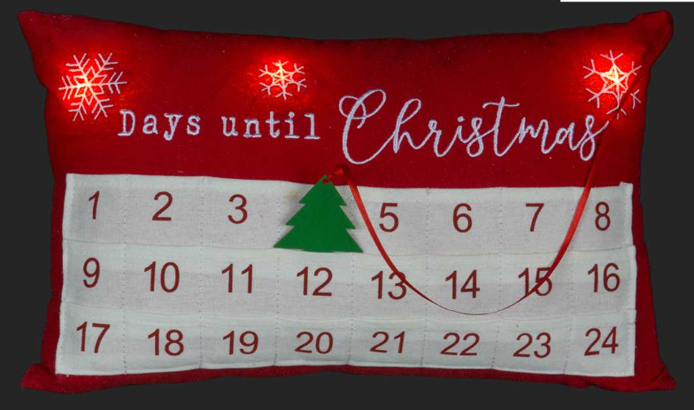 LED Advent Pillow