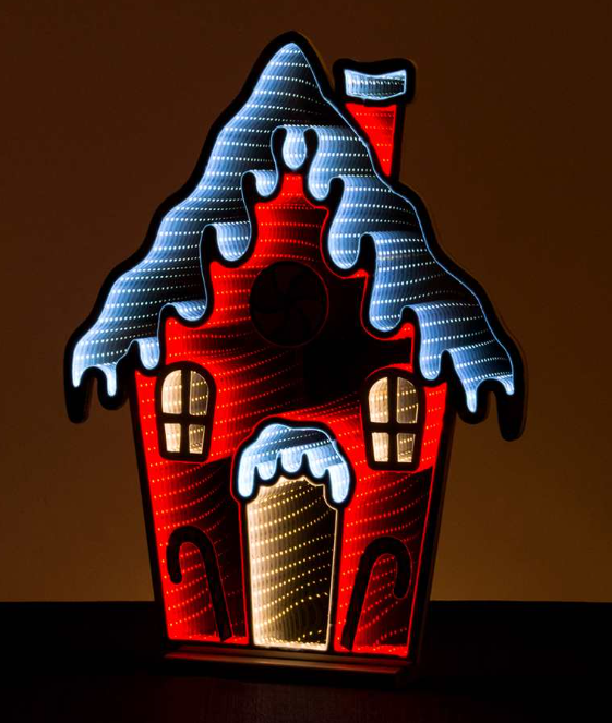 Infinity Light Gingerbread House With Base
