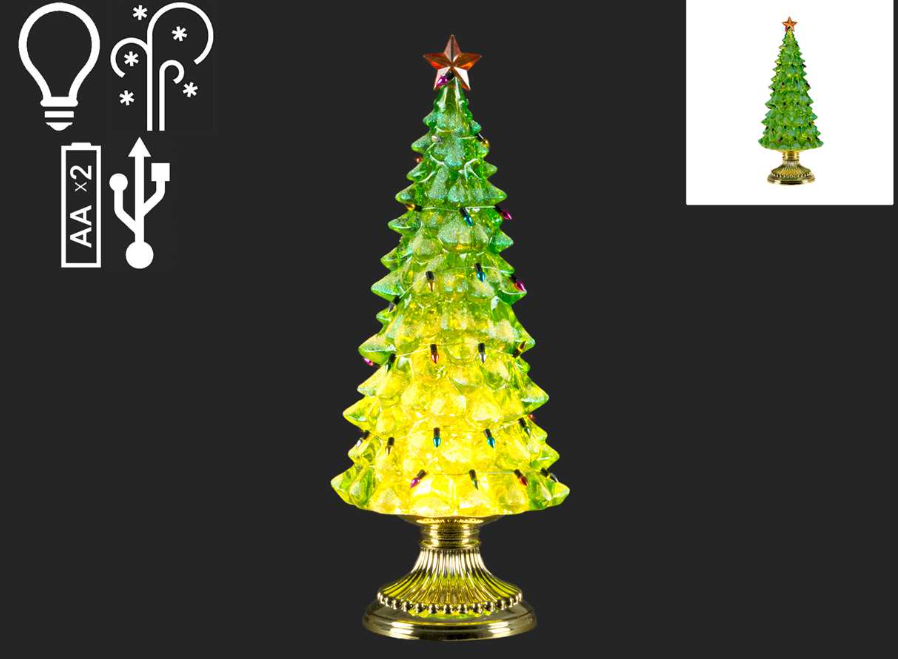 14.5" Green Tree Snowglobe