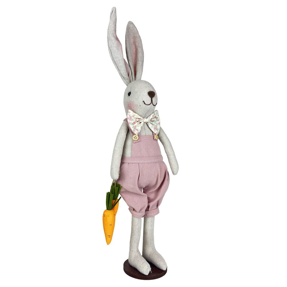Rabbit Standing Boy 20.5" Cream & Pink