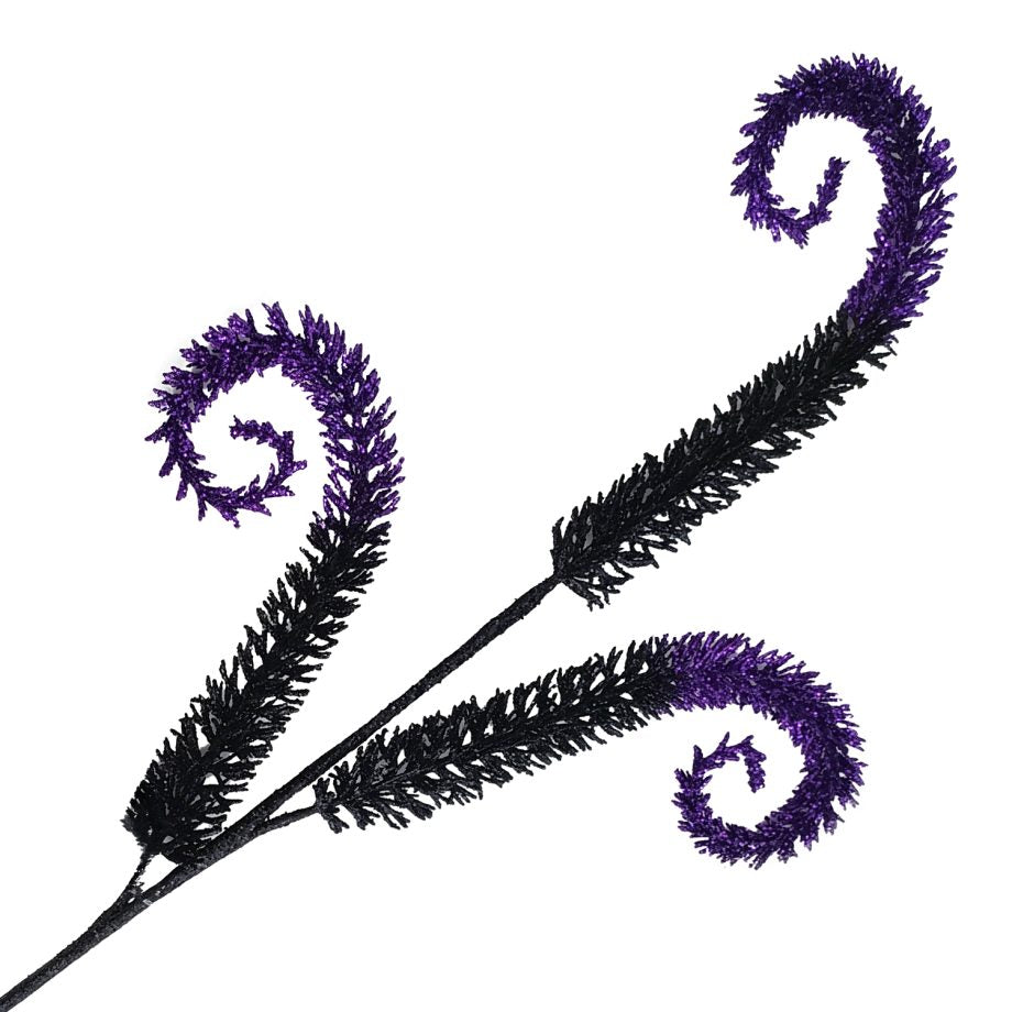 Black & Purple Swirl Spray 28"