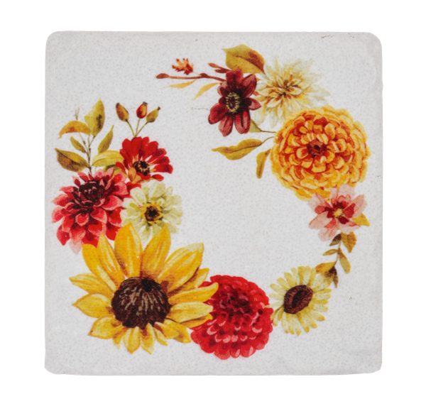 Fall Floral Coasters Pack of 4