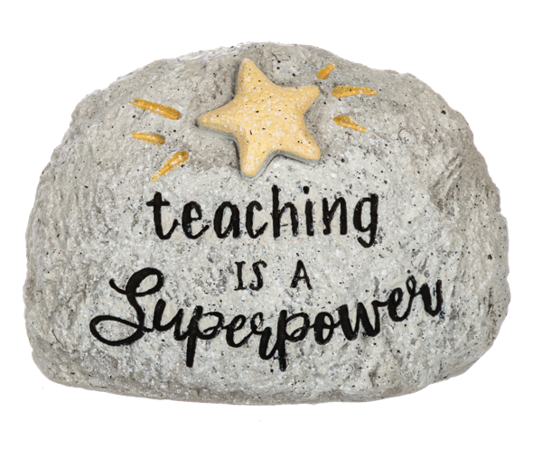 Pebble Teacher Paperweight Rock Star