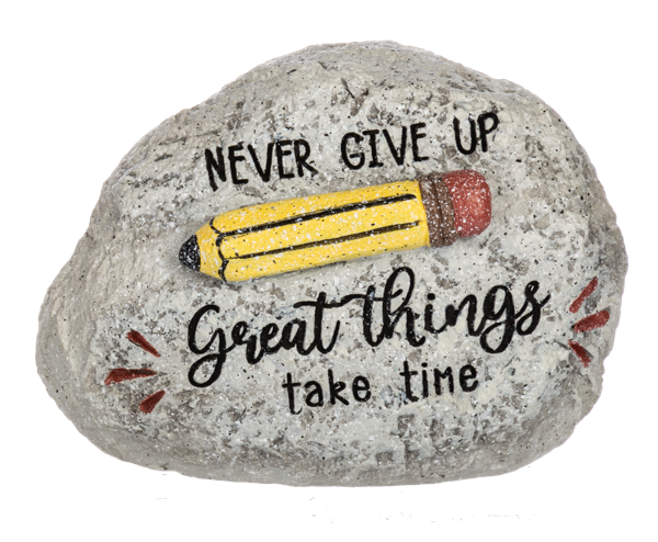 Pebble Teacher Paperweight Rock Pencil