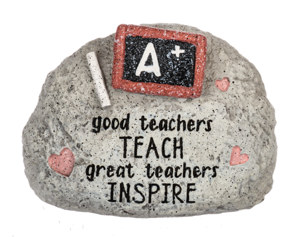 Pebble Teacher Paperweight Rock A+