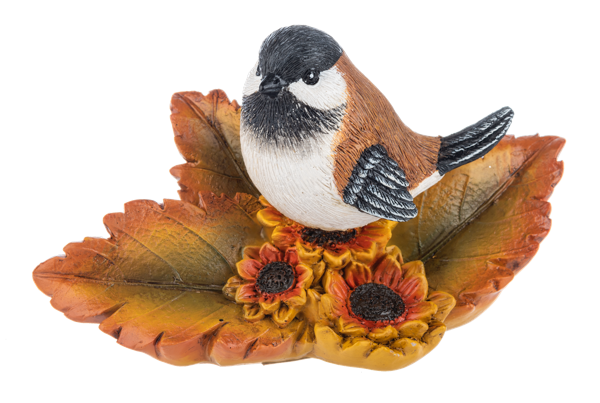Autumn Leaves Bird Figurine