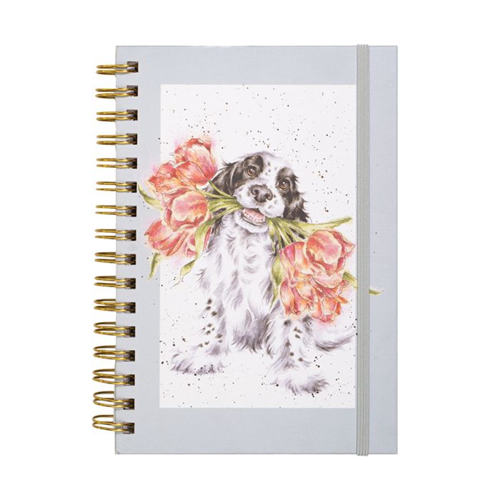 Dog Notebook - Blooming With Love