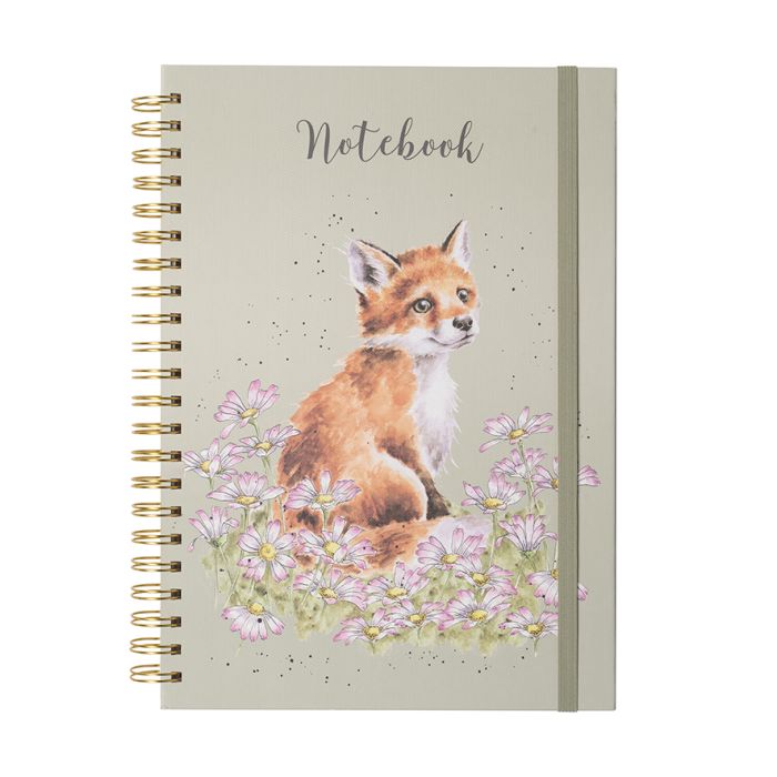 'Make My Daisy' Fox Large Spiral Bound Journal