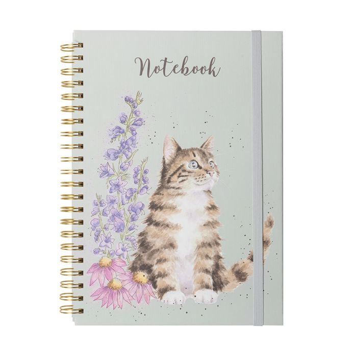 Cat Notebook - Whiskers And Wild Flowers