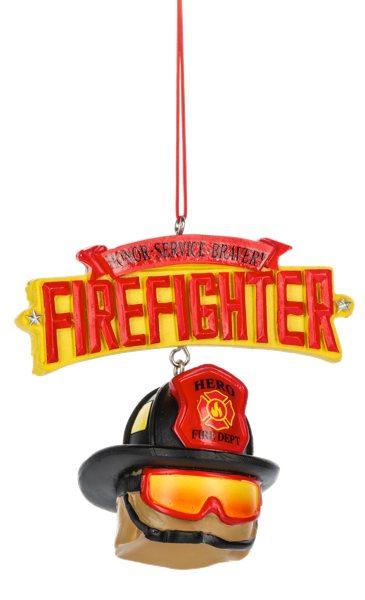 Firefighter Helmet Ornament