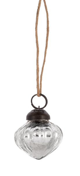 Silver Onion Ornament