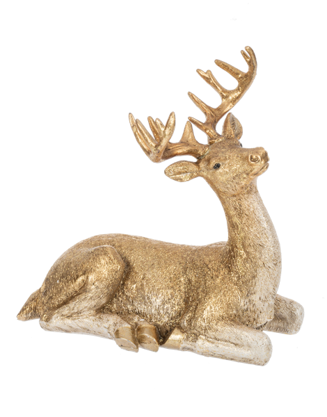 Gold Ombre Deer Figurines