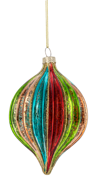 Rainbow Ball & Teardrop Ornaments