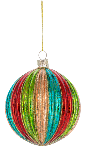 Rainbow Ball & Teardrop Ornaments