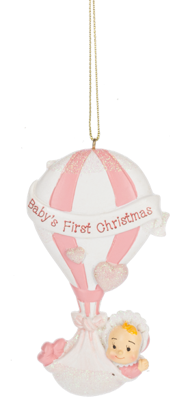 Baby's First Christmas Hot Air Balloon Ornament