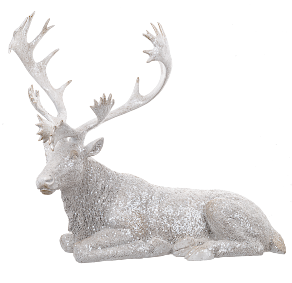 Laying Deer Figurine
