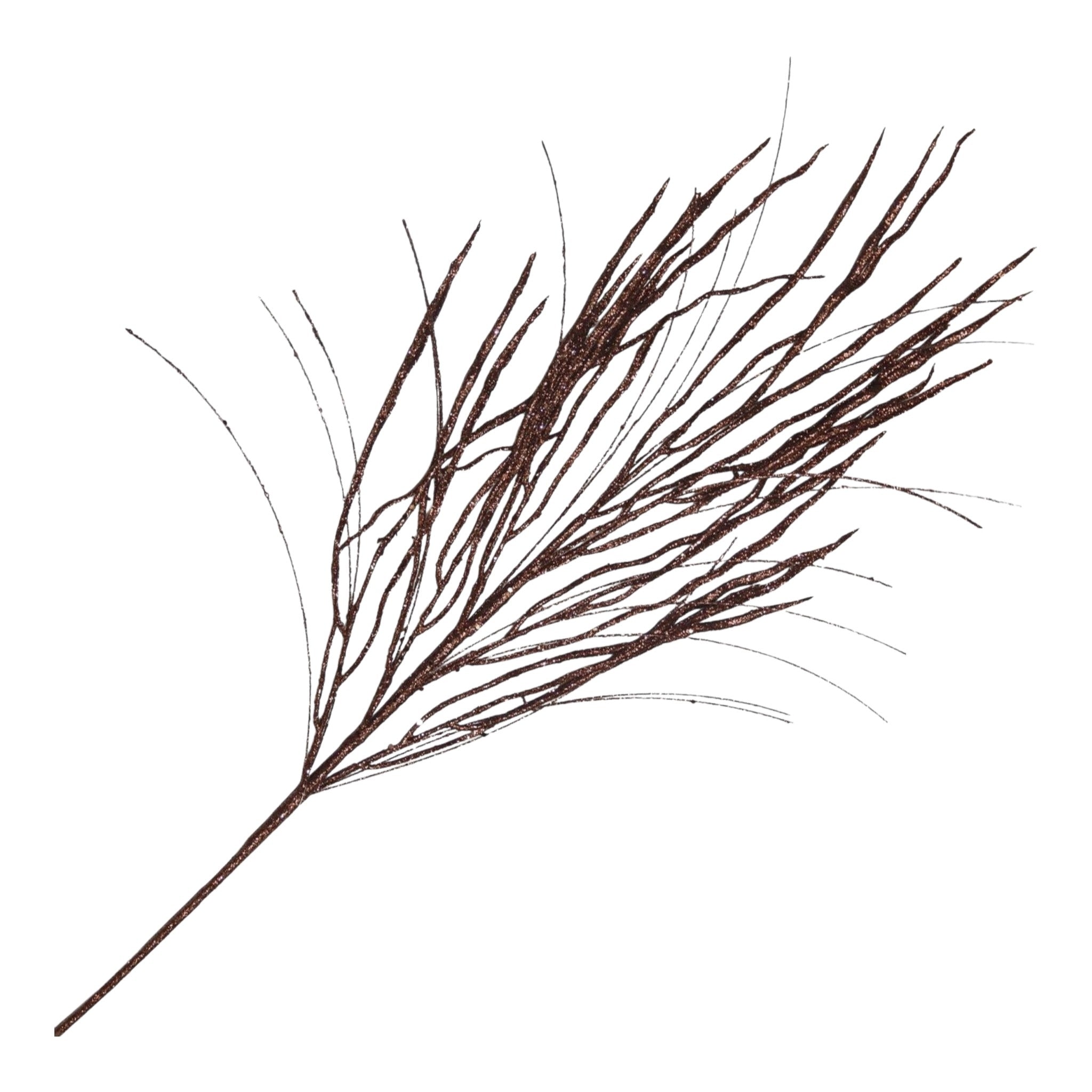 Spray Grass Brown w/Glitter 33"