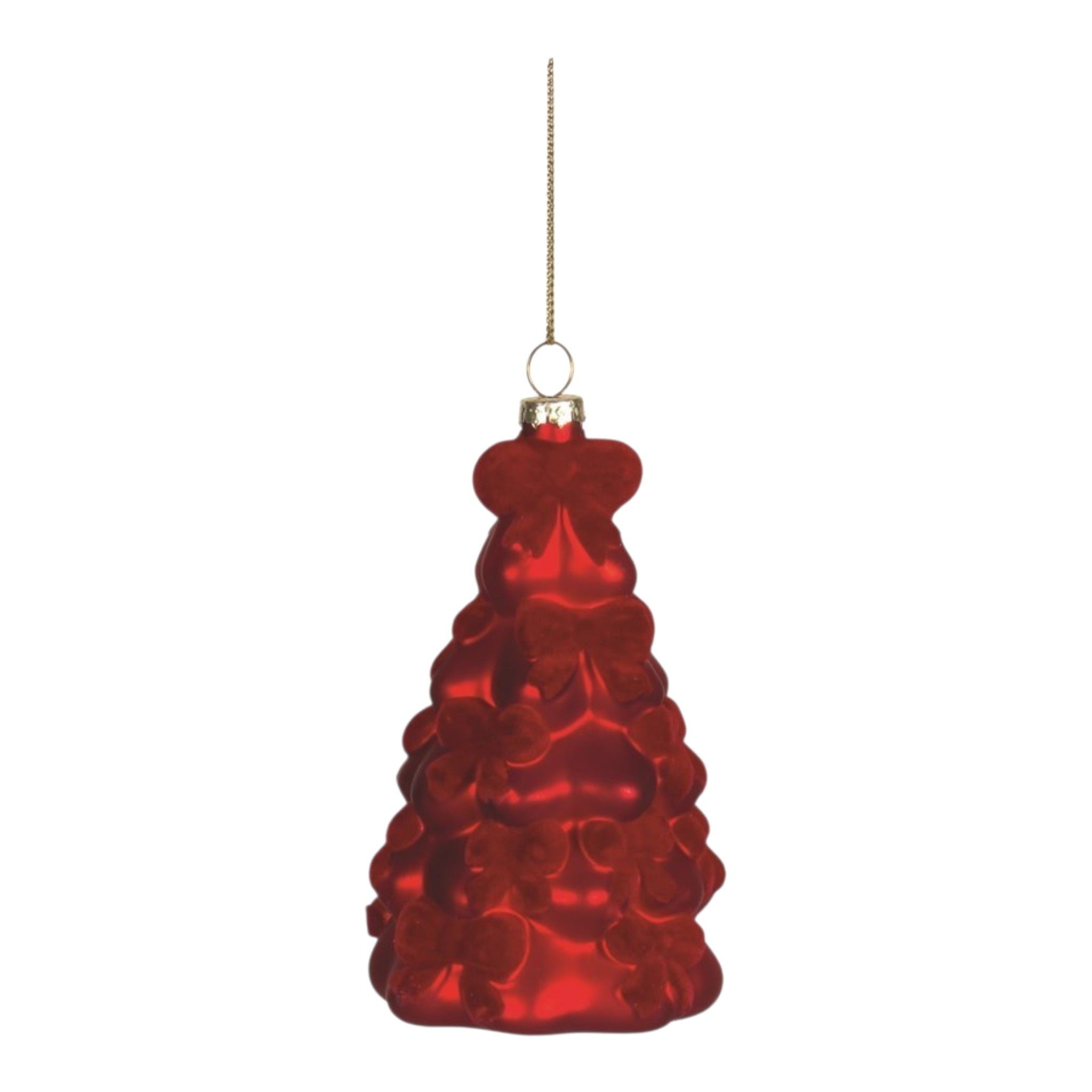 Ornament Tree with Bows Glass
