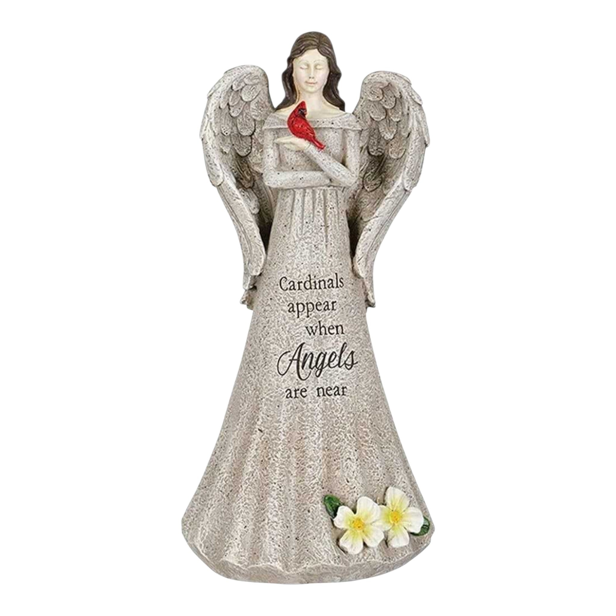 "Cardinals Appear When Angels Are Near" - Standing Angel