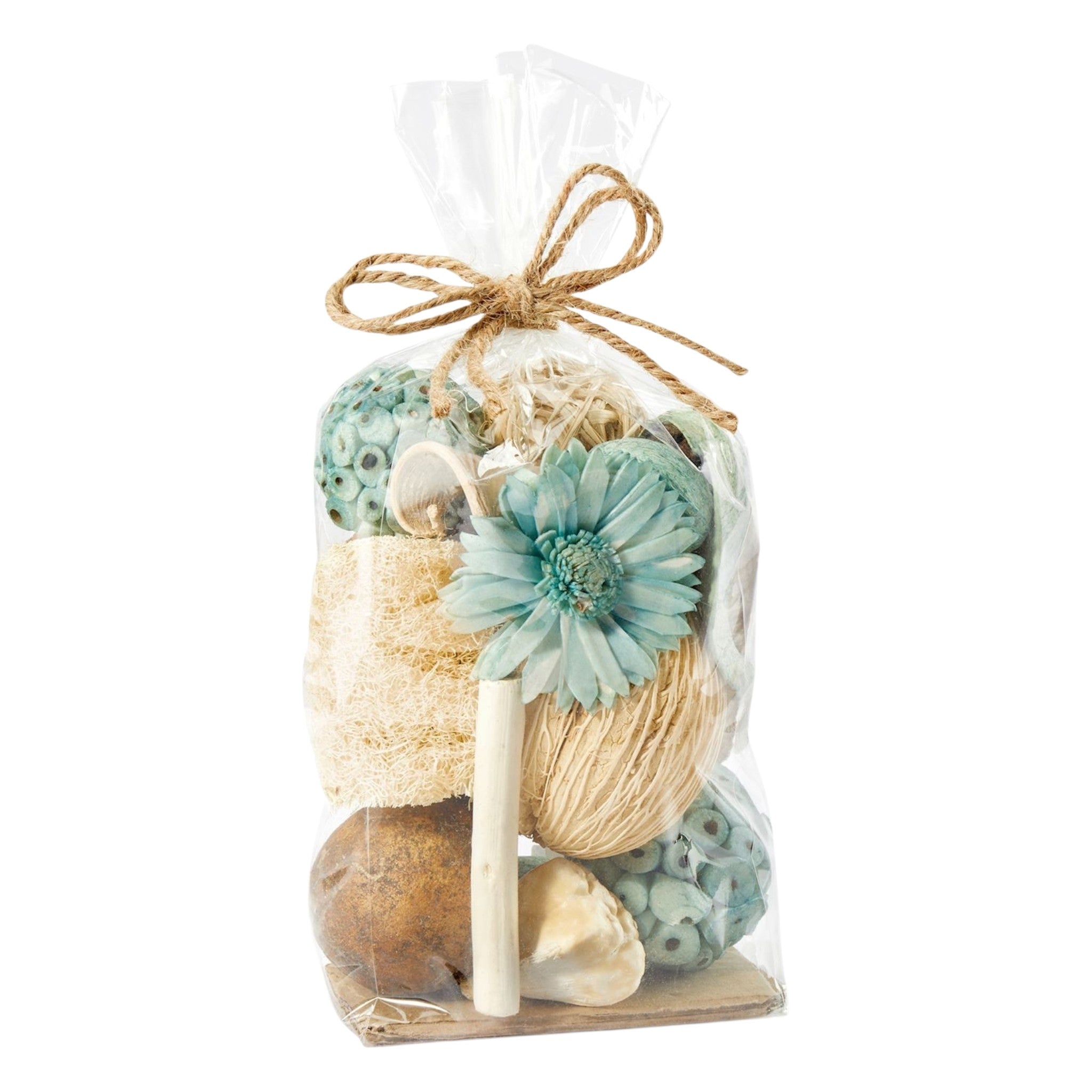 Dried Vase & Bowl Fillers - Teal & Cream