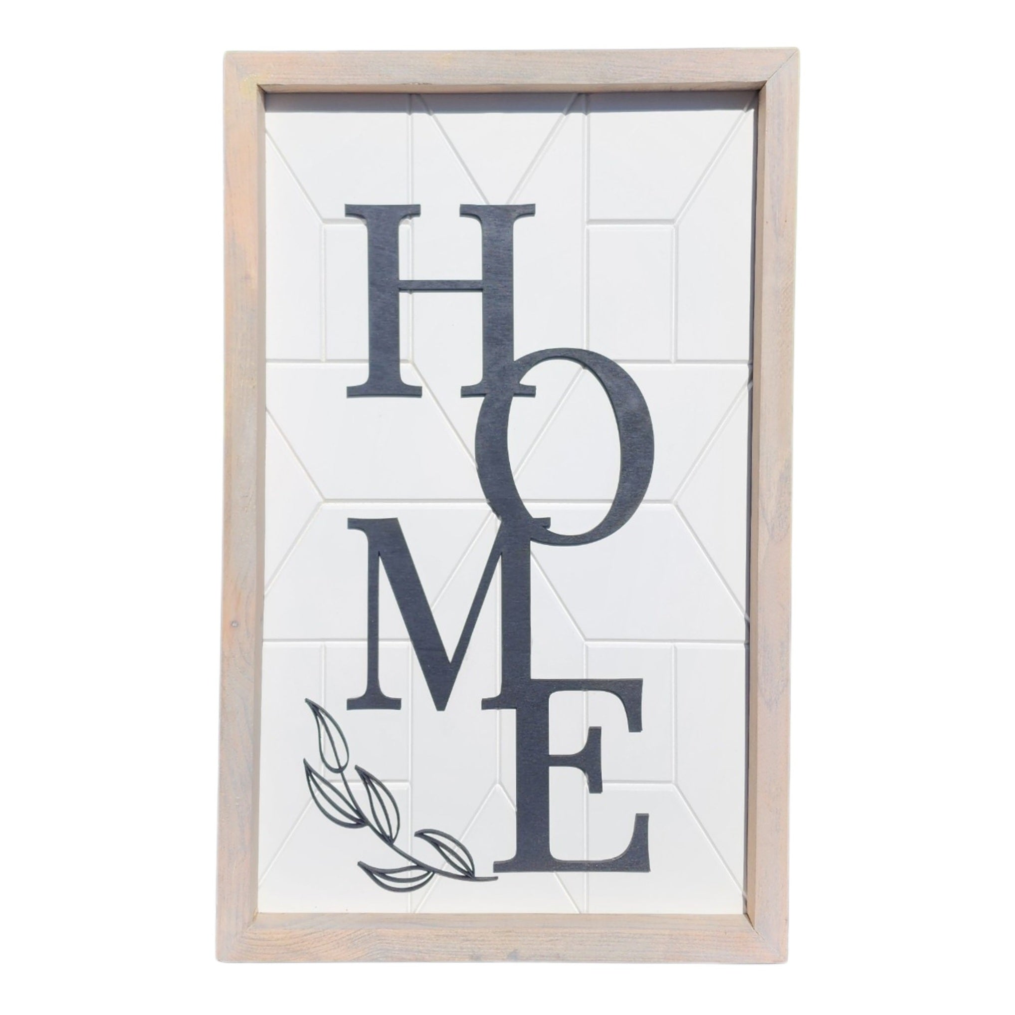 13x20.5 Framed Mosaic Home