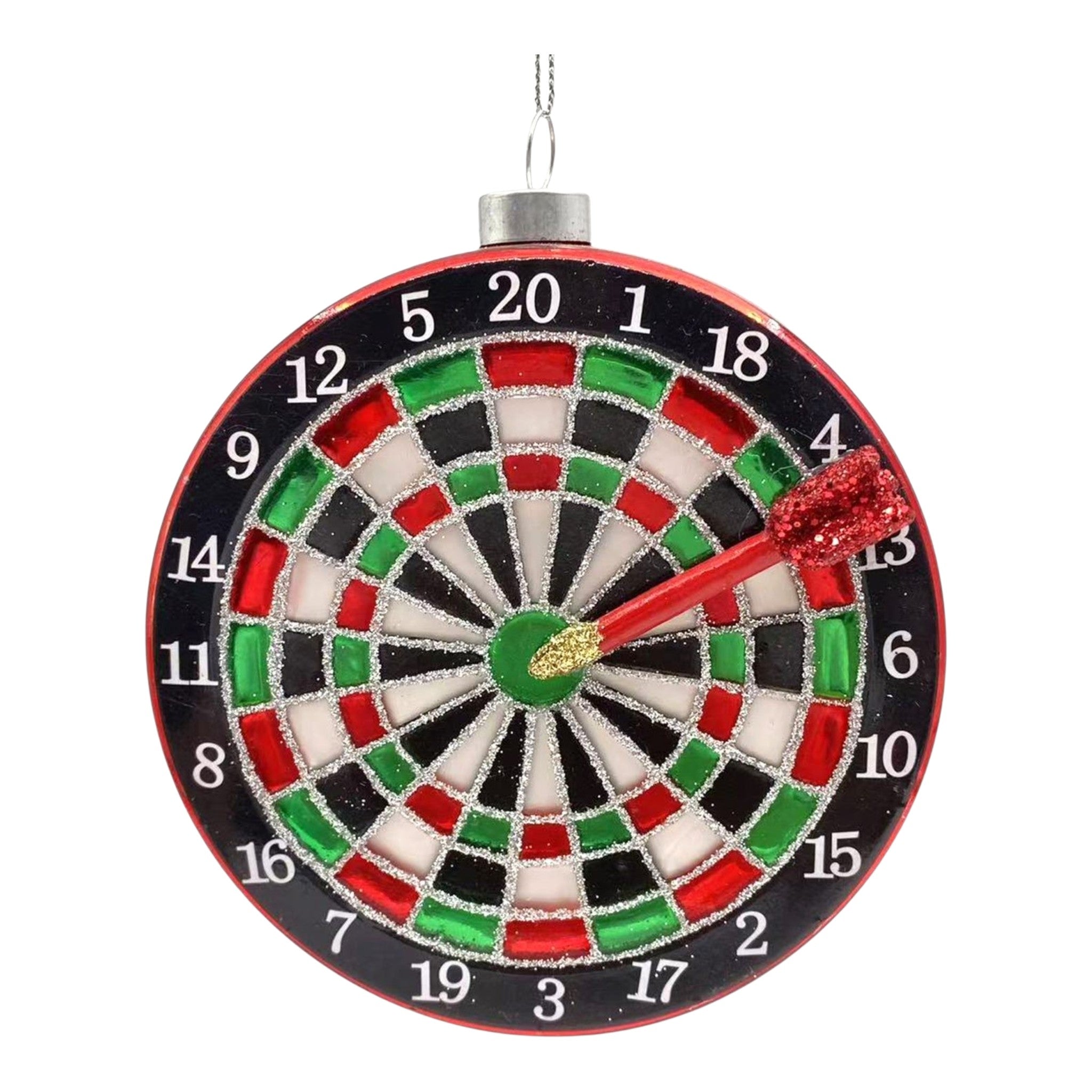 Ornament Glass Dart Board 5"