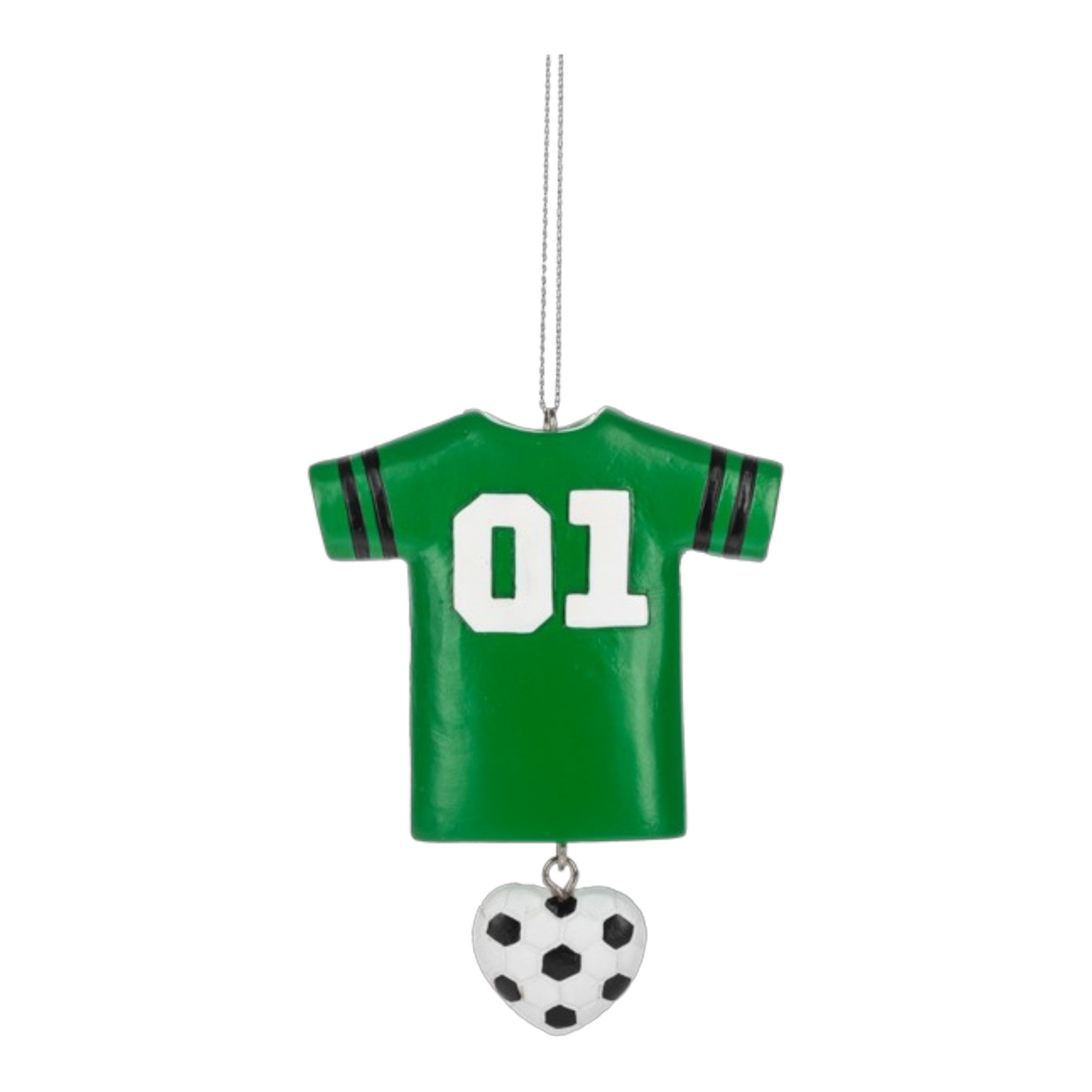 Ornament Sport Shirt Resin Soccer 2 3/4" W. x 3 5/8" H.