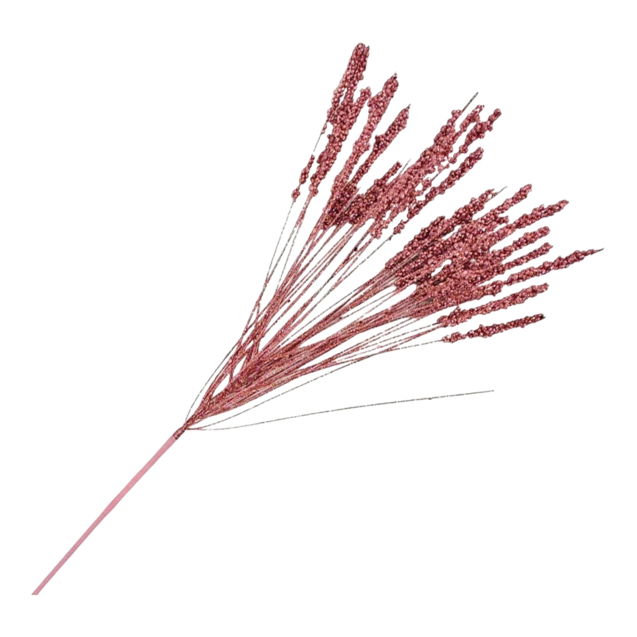 Spray Needle Grass 24" Pink w/Glitter