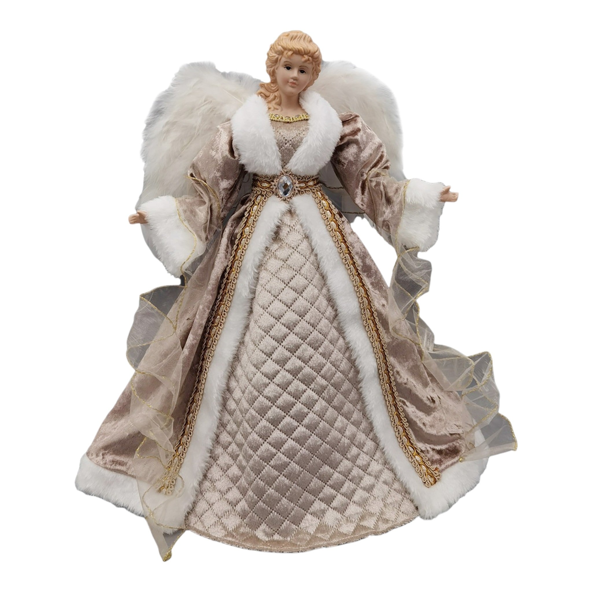Angel Tree Topper Champagne Gold 16"