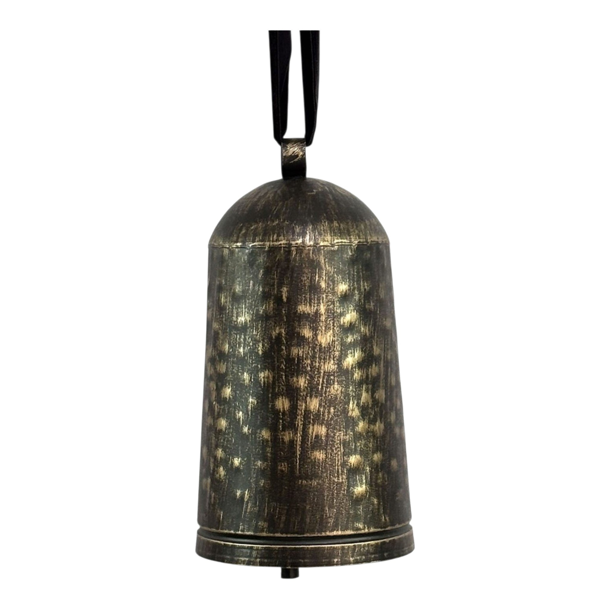 Metal Bell Black & Gold Cow Bell