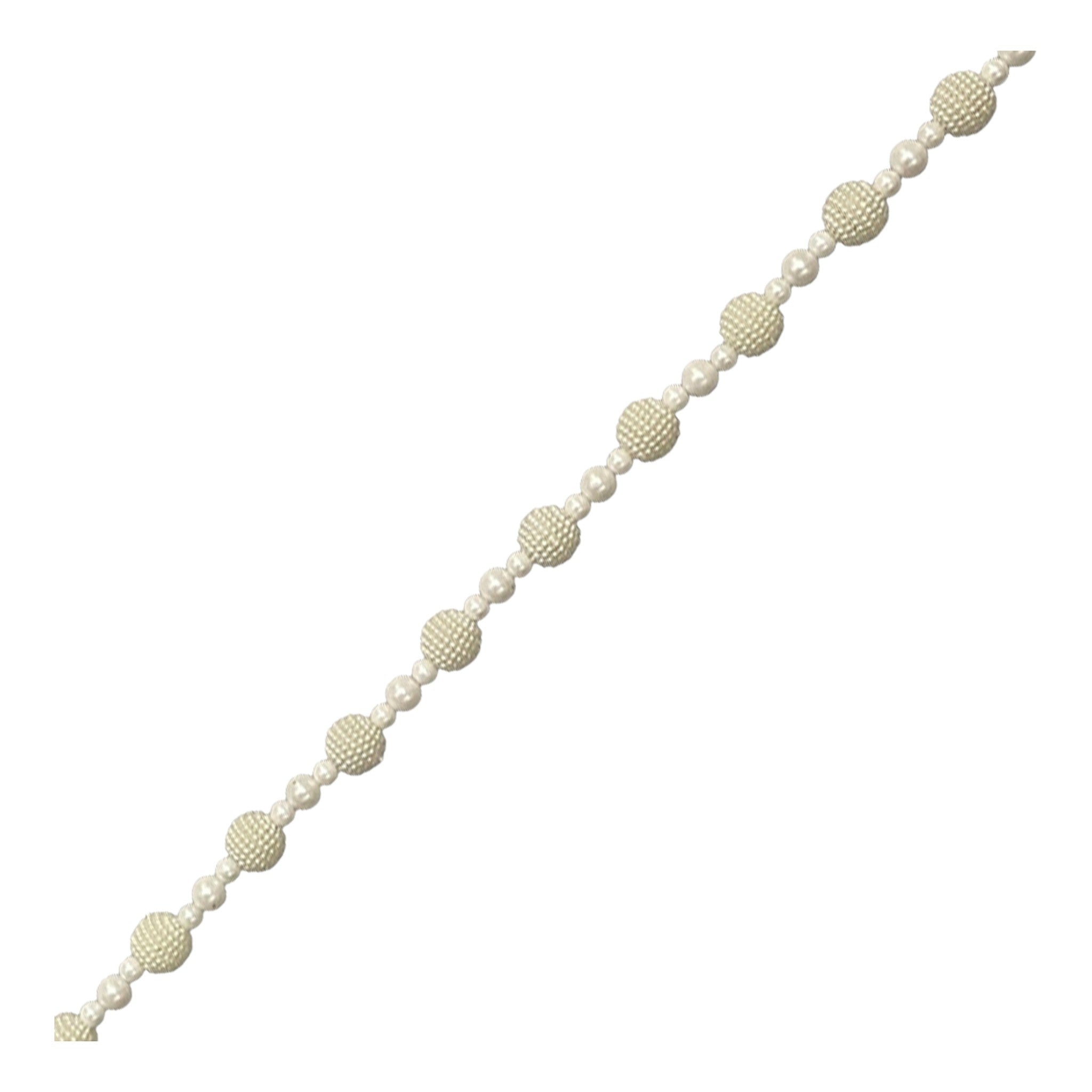 Garland Mixed Mini Pearl Shiny White 5'
