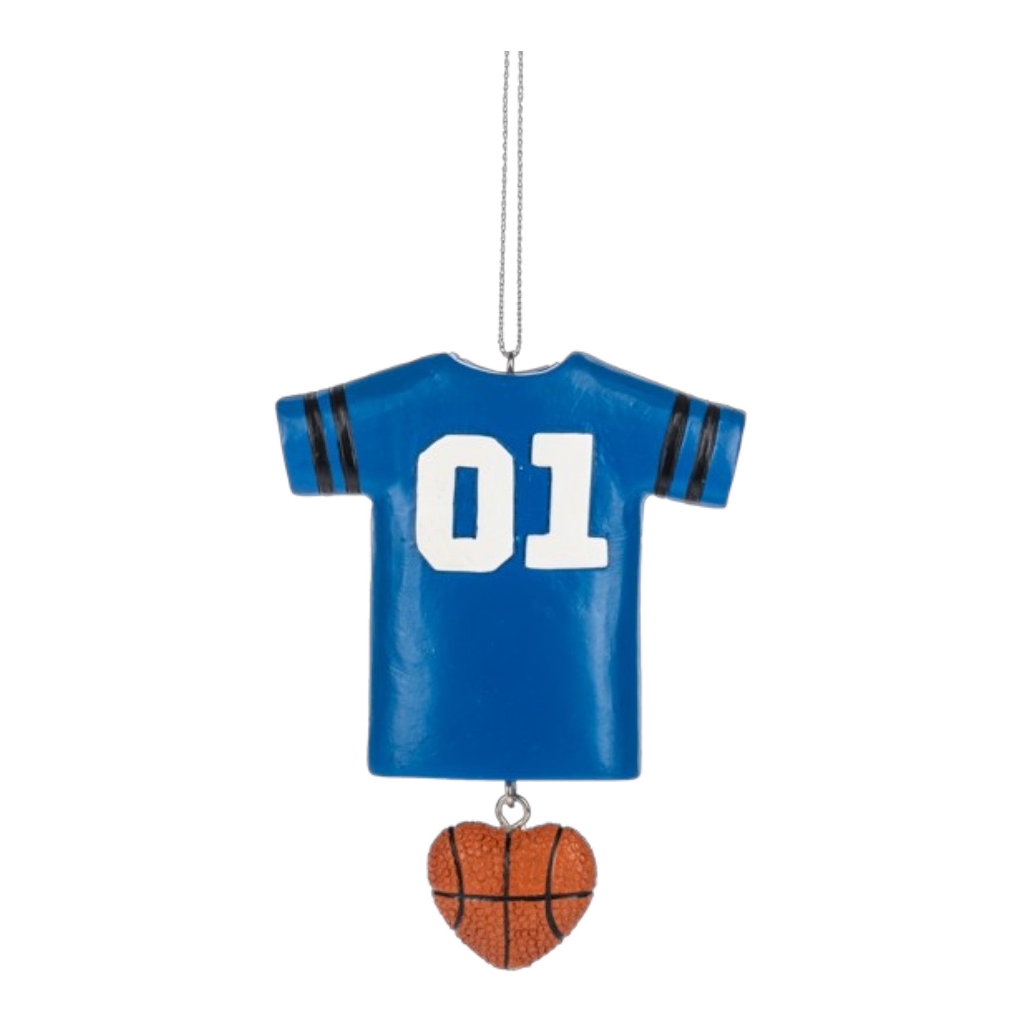 Ornament Sport Shirt Resin Basketball 2 3/4" W. x 3 5/8" H.