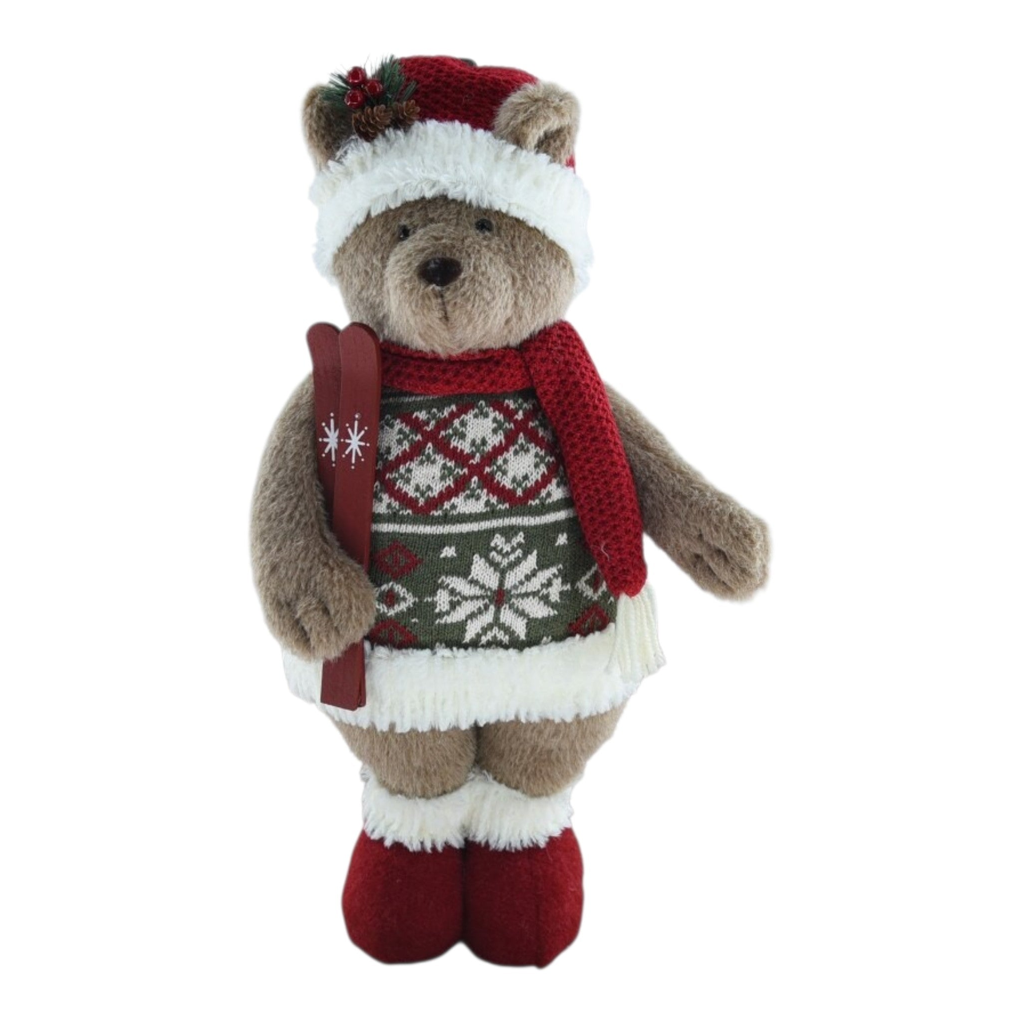 Plush Standing Bear w/Sweater 8"x19"