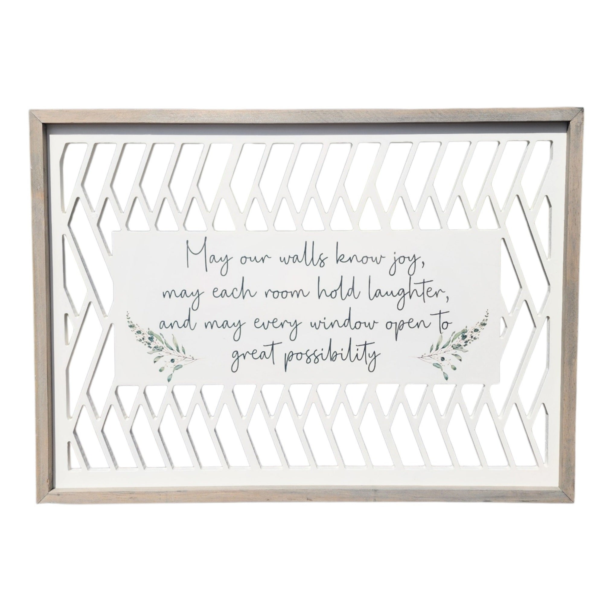 22.75x31.75 Framed May our Walls Know Joy