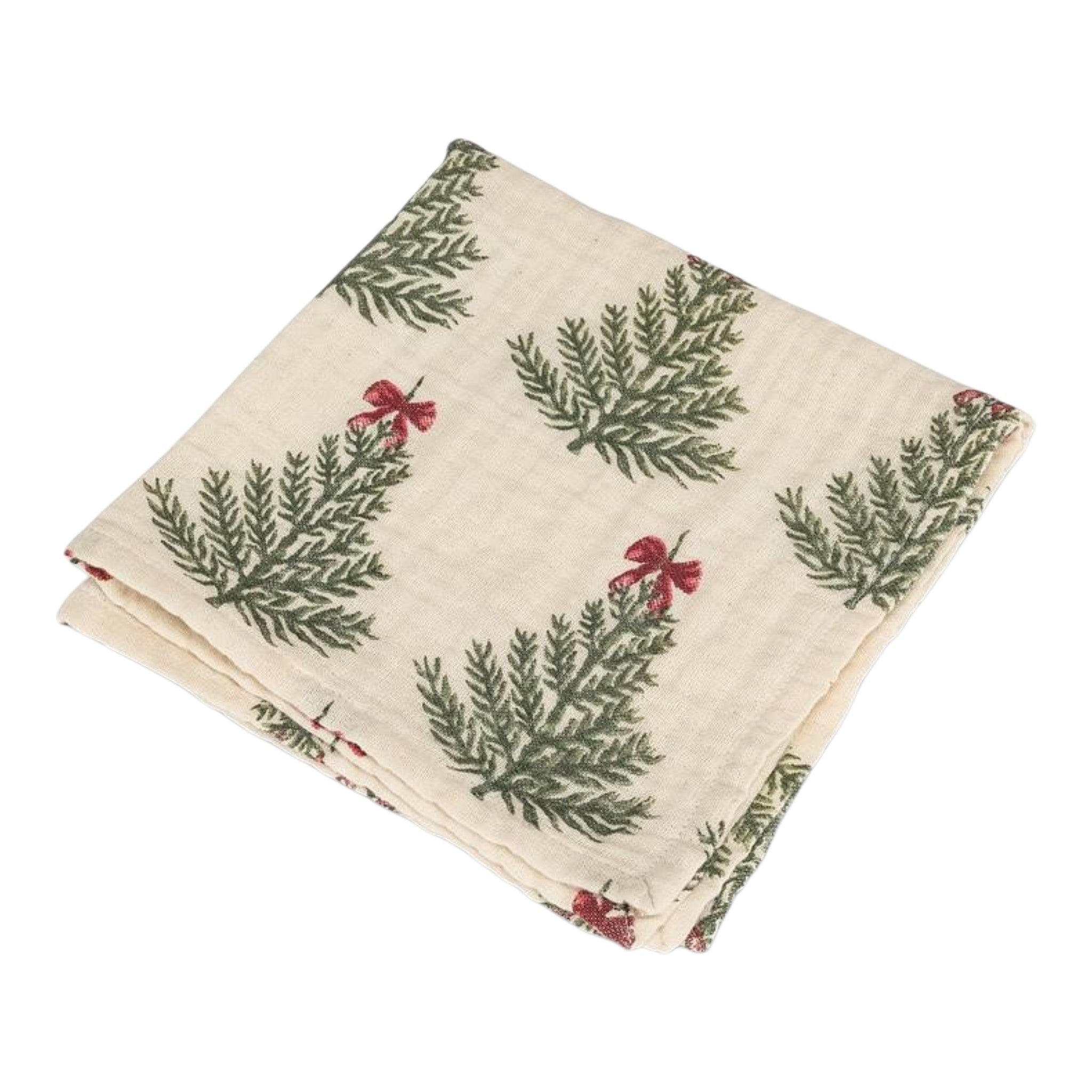 Christmas Tree w/Bows Napkin 18" Square
