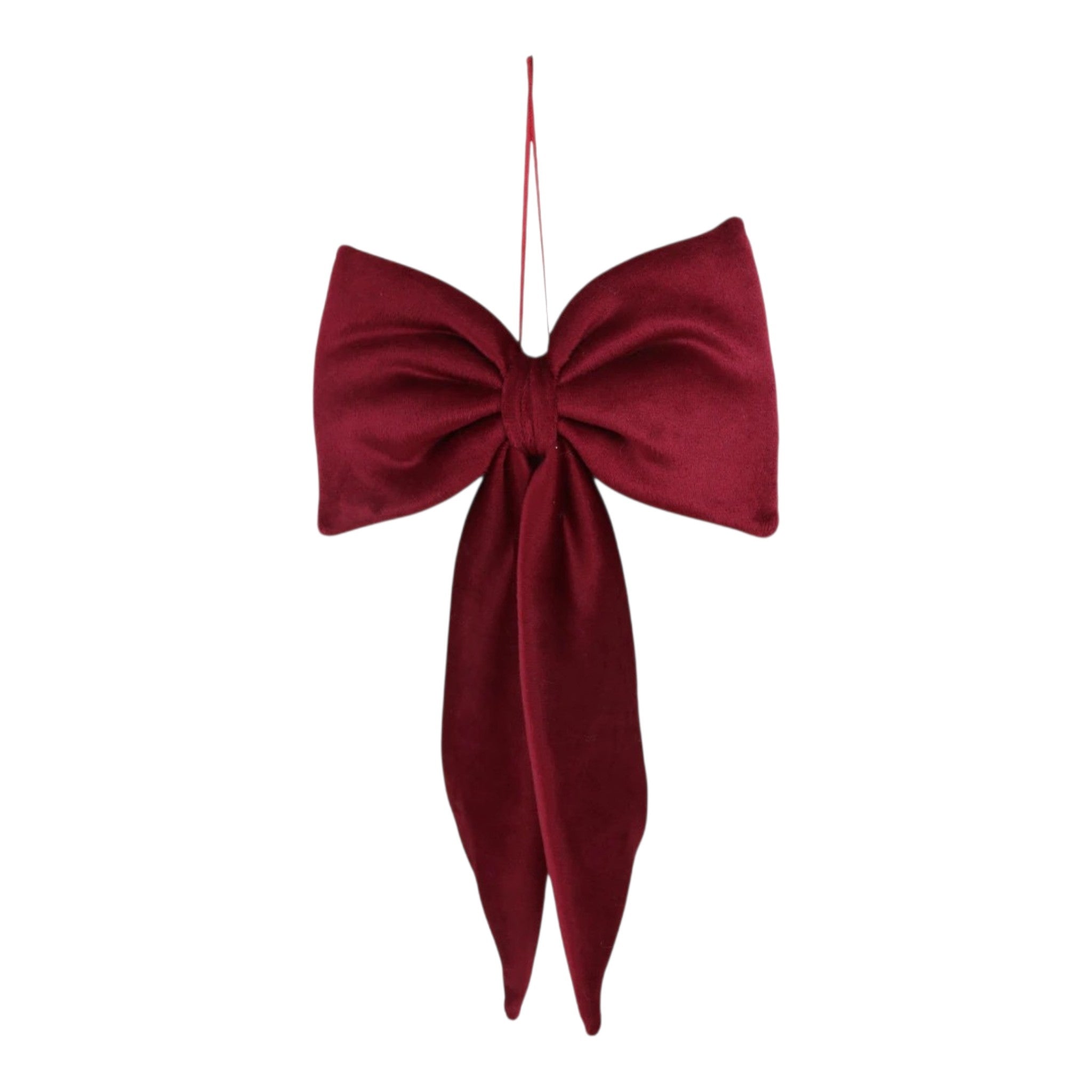 Bow w/Hanger Burgundy 7"x12"