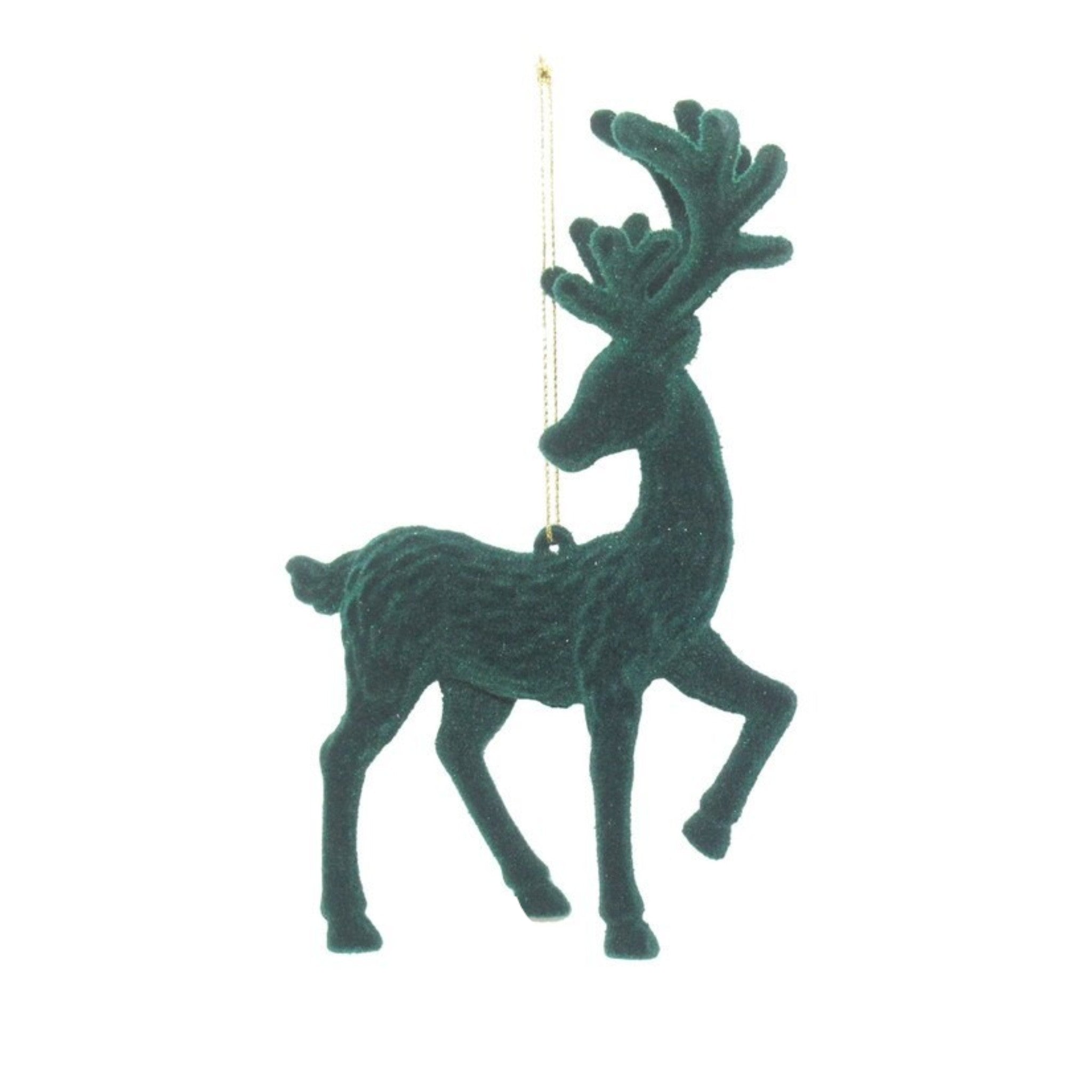 Ornament Reindeer Hunter Green