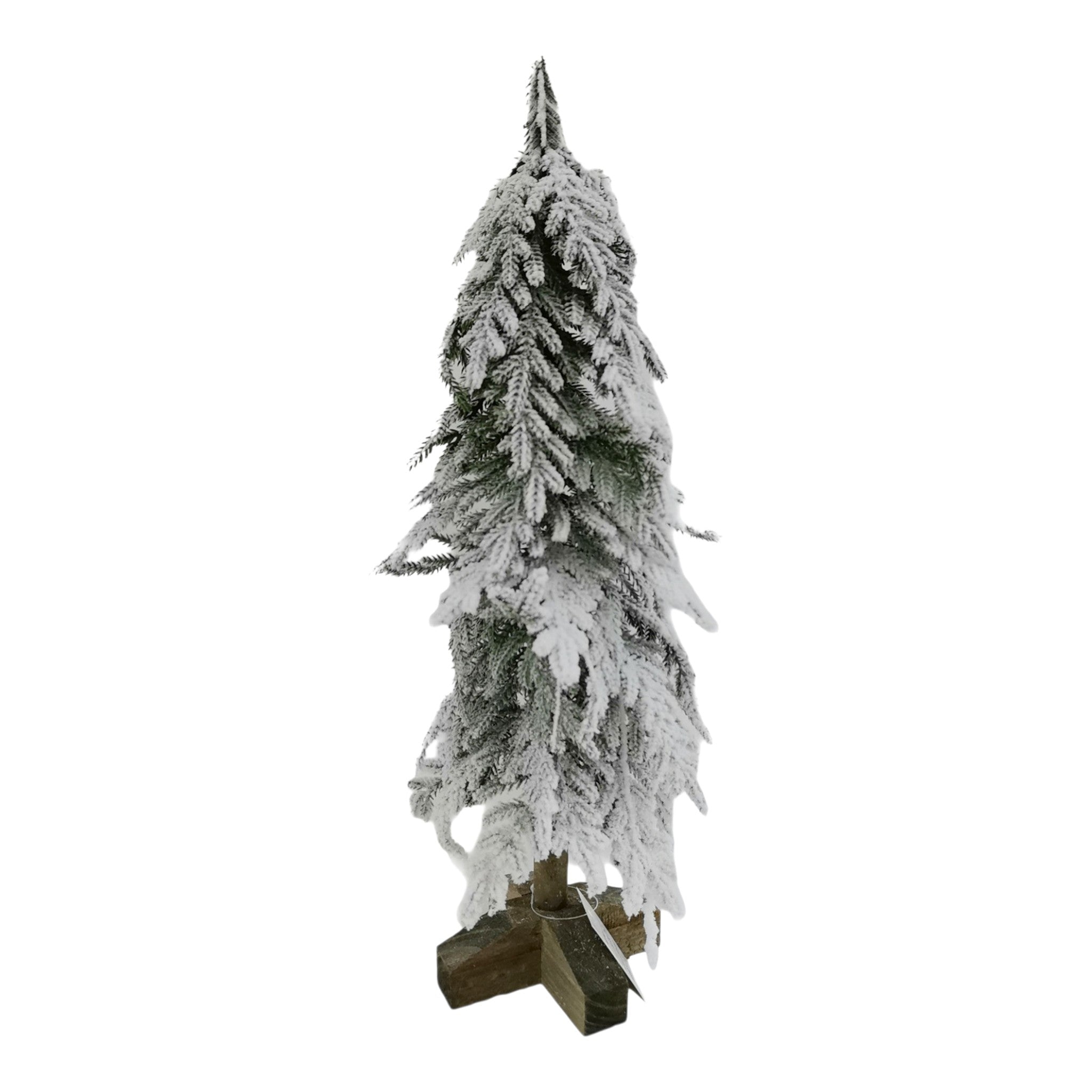 Tree Flocked Pine Table Top 20"
