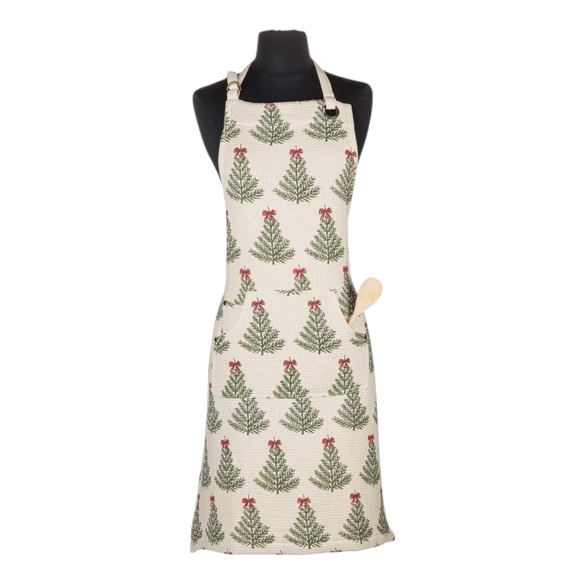 Christmas Tree w/Bows Apron 33"