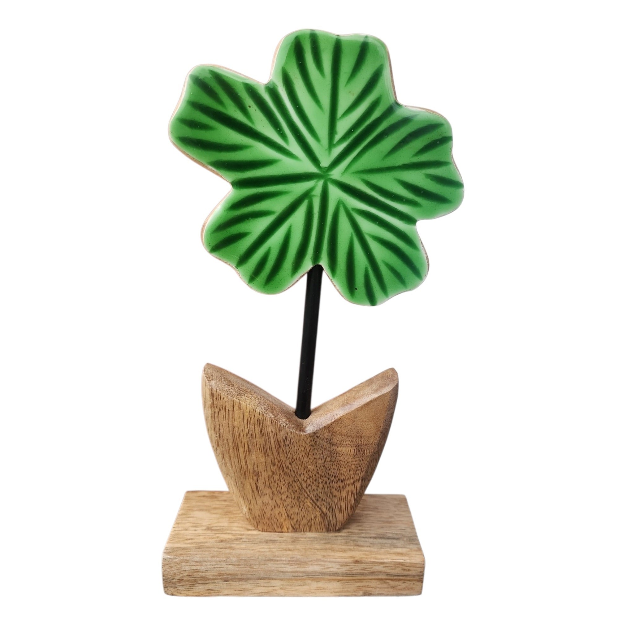 Wooden and Glazed Flower