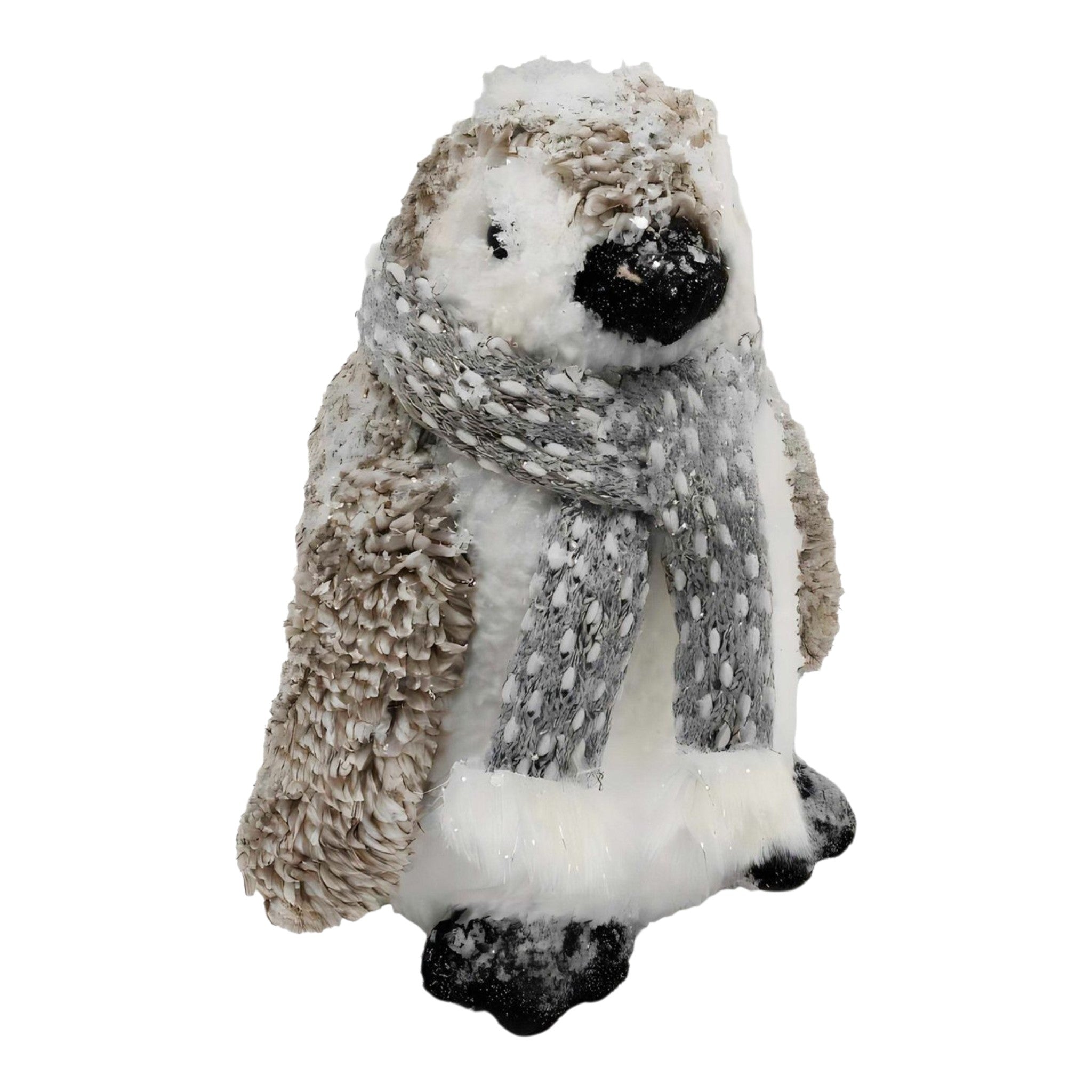 Penguin Standing w/Scarf Taupe
